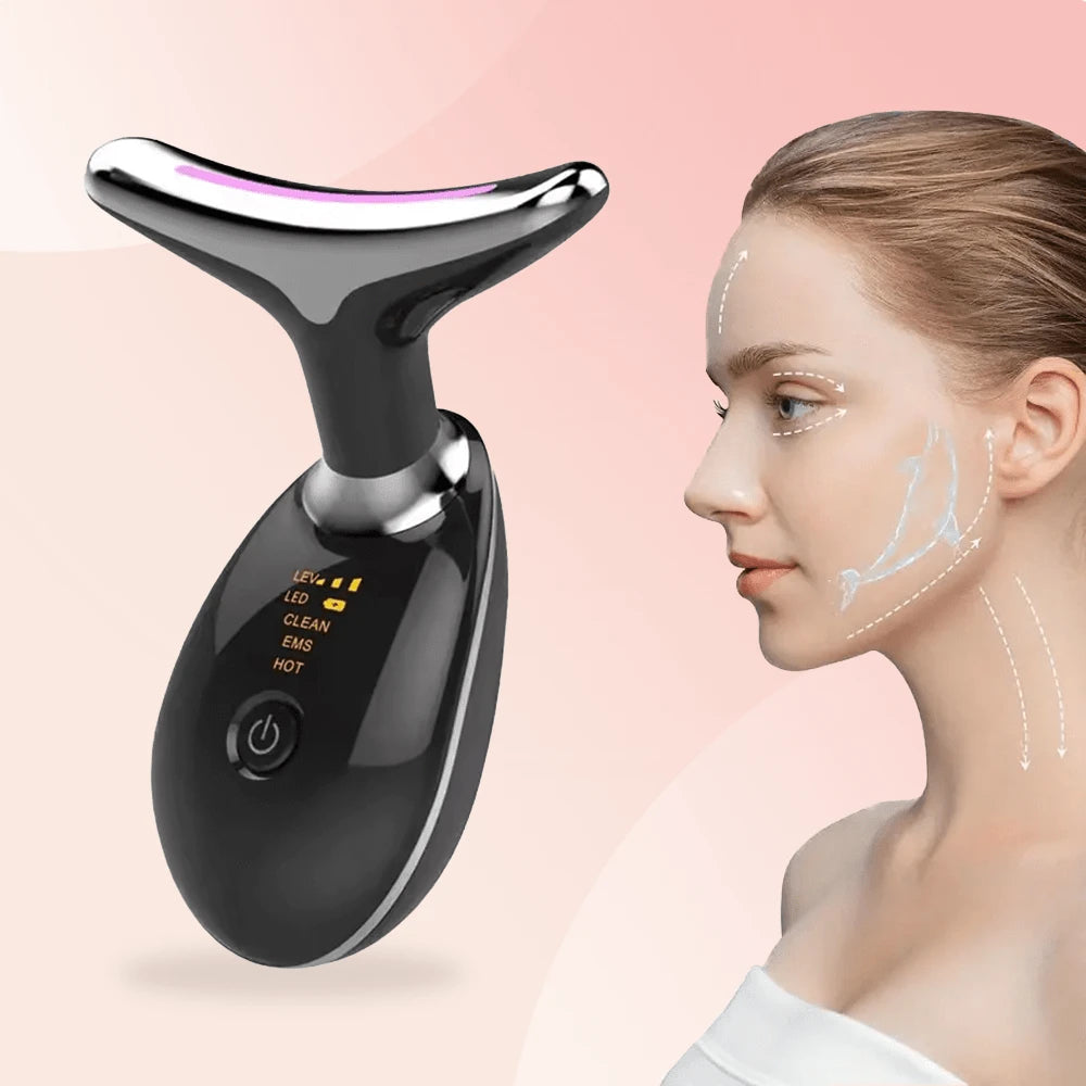 MASAJEADOR FACIAL CUELLO LED ANTIEDAD