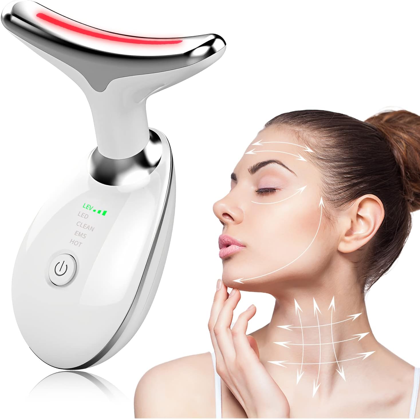 MASAJEADOR FACIAL CUELLO LED ANTIEDAD