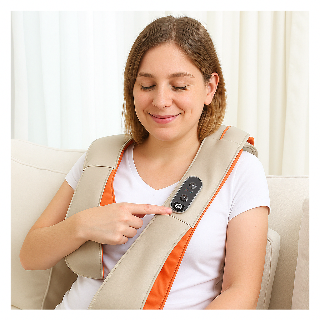 MASAJEADOR ELECTRICO DE ESPALDA Y CUELLO